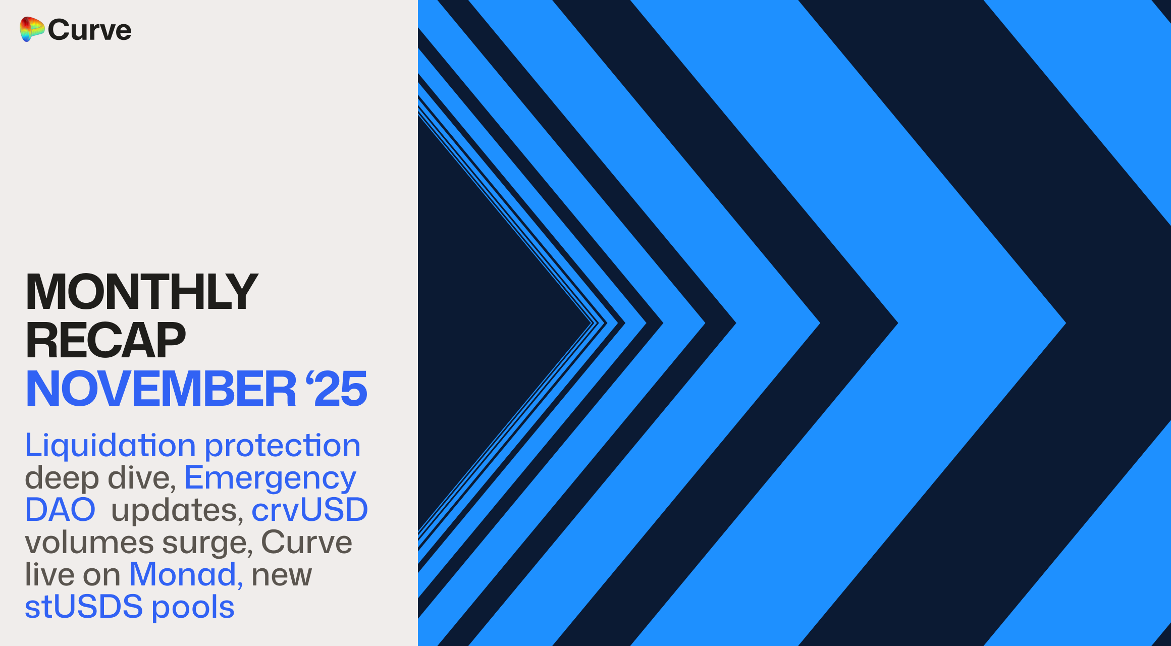 Curve Monthly Recap November, 2025