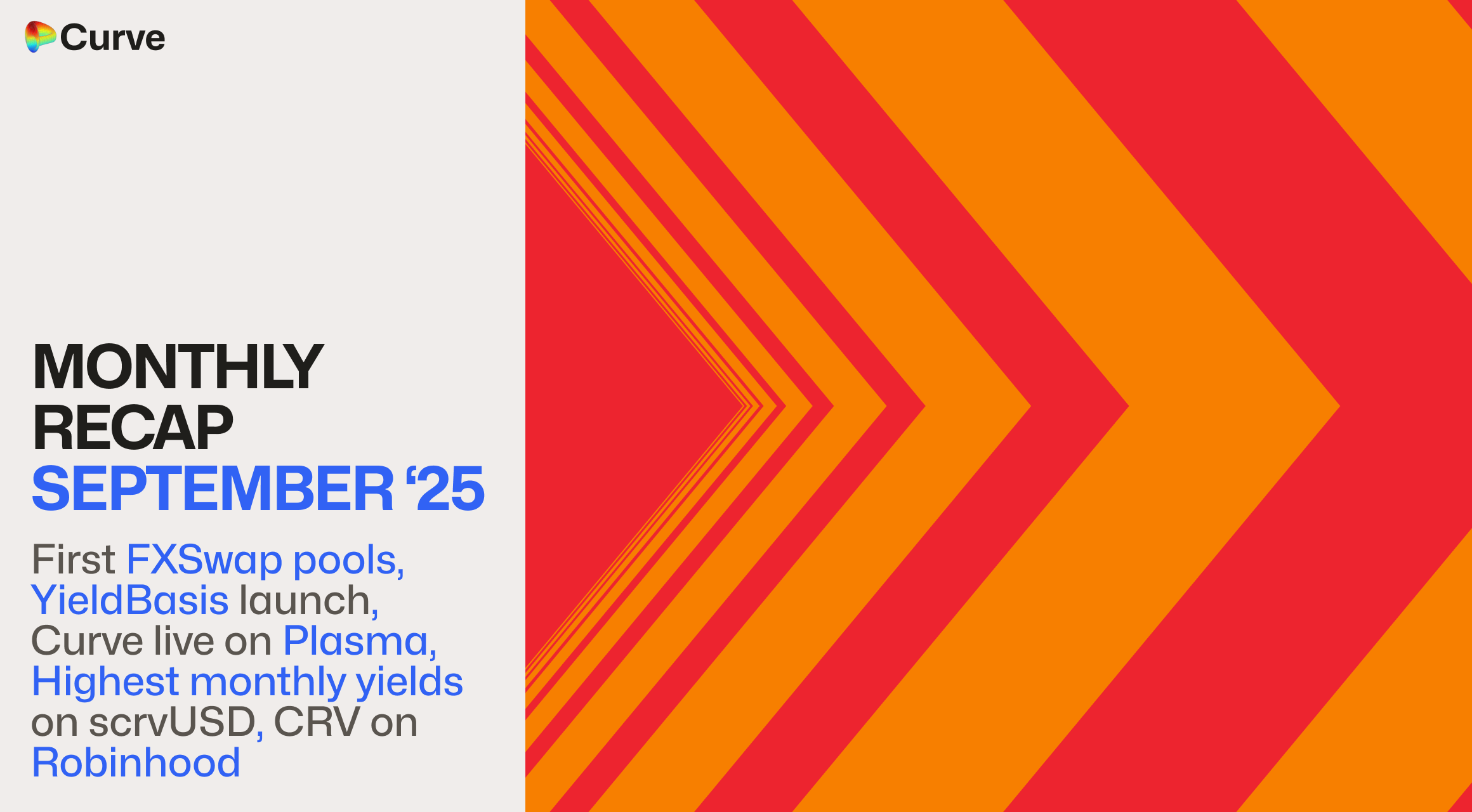 Curve Monthly Recap September, 2025