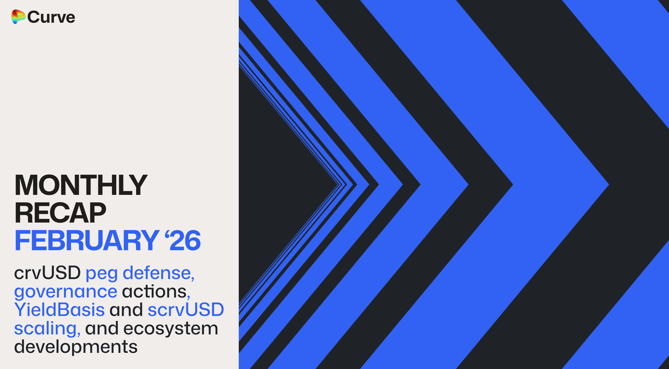 Curve Monthly Recap February, 2026